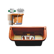 Elégant Vase Rectangulaire à Socle Rondine 60 h 18 Bama