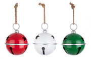 Lot de 3 suspensions cloche en métal brillant