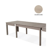 Table extensible en bois mélaminé couleur orme 160-320x90 cm