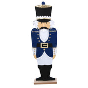 Soldat en bois bleu cm18x8h62