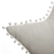 Coussin étoile gris clair L50 x P 4 x H 50 cm