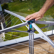 Corde à linge verticale avec parapluie LinoPop-Up 140