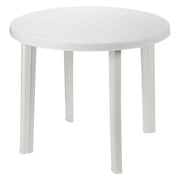 Table Blanche 'Ronde' en Polypropylène