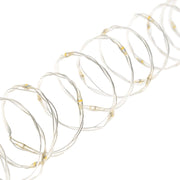 Bobine de chaîne 500 MicroLED 25m blanc chaud avec câble transparent argenté