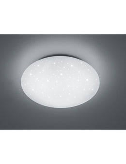 Plafond LED moderne Lukida Blanc Effet étoiles étincelantes Éclairage