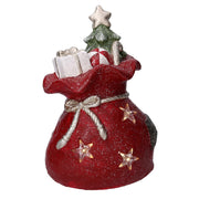 Coffret cadeau résine led rouge cm27x22h40