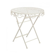 Table crème classique Giselle D70 cm