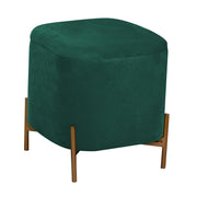 Pouf velours vert sauge cm38x38h45