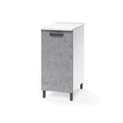 Meuble bas pour cuisine gris béton 1 porte Cm 30x50xH 85