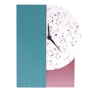 Horloge en bois multicolore 19,5x5x25 cm