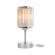 Alis lampe de table chromée et abat-jour effet cristal MNG7079