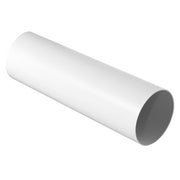 Tube rond pour système de ventilation canalisé blanc.