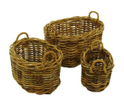 Cesta portalegna rotin alaska 1-3 ovale cm79x61h41