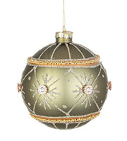 8x Sphère Vt Peluche Fleur Verte D100