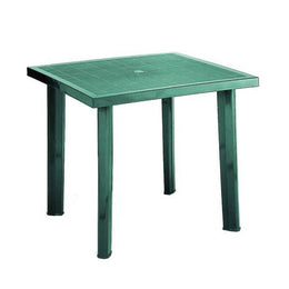 Table en plastique vert 80x75x72h cm. Flocon