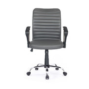 Fauteuil de bureau Asgar avec piètement chromé gris tourterelle