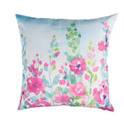 Coussin carré en tissu fleuri cm43x43h12