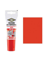 Tube en silicone rouge Bostik à haute résistance thermique de 60 ml.
