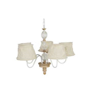 Lustre en fer et verre 68 x 60 cm h