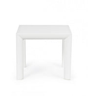 Salon de jardin table basse en aluminium blanc Cruise