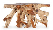 Console en bois naturel Lisandra 150x45 cm