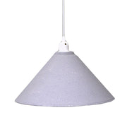 Lustre vintage en métal blanc-gris avec connexion cmø38,5h26