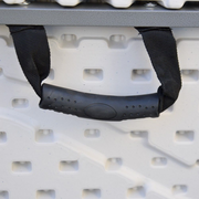 Table pliante pliante en résine blanche avec structure en fer 244X76X74 EG45065