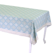 Nappe de brocart de Venise vert Verona bord cm5 rectifié cm140x240