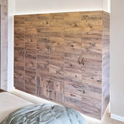 Armoire 6 portes et 2 tiroirs en chêne L 200 x P 40 x H 180 cm