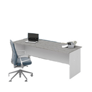 H74x200x80cm Ciment Desk Bureau de ciment