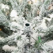 Arbre enneigé de Tallinn 851 branches 230 LED vertes cm ø97h180