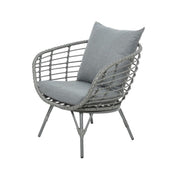 Salon 4 places Evora de couleur grise