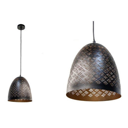 Chandelier industriel urbain moderne 25 x 108 cm noir