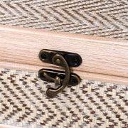 Boîte rectangulaire en bois blanchi 1-2 cm30x20h14