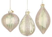 Lot de 12 pendentifs en cristal vert