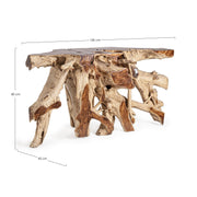 Console en bois naturel Lisandra 150x45 cm