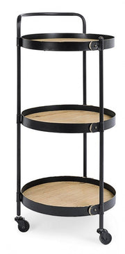 Chariot vintage à 3 étagères Jerrod