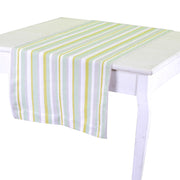 Tapis de passage stripe verde tinto en filo cm50x150