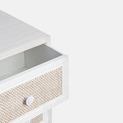 Commode 5 tiroirs MONTIEL style rustique blanc antique 72,5h cm