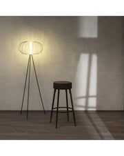 2x Tabouret en microfibre - Greg