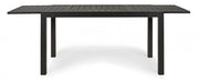 Table d'extérieur extensible en aluminium Anthracite 140 - 210x77x h75 cm
