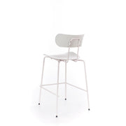 Tabouret en polypropylène avec assise blanche