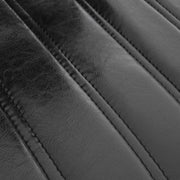 Tabouret de bar imitation cuir noir BARCLAY 46x51,5x h88,5 - 109,5 cm