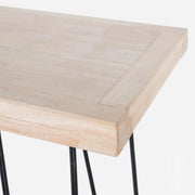 Console en acier avec plateau en bois DISTRICT 140x39x h79 cm