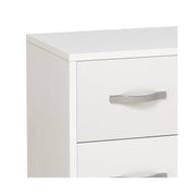 Commode de chambre 3 tiroirs Blanc en bois mélaminé 91x45xH 81 cm