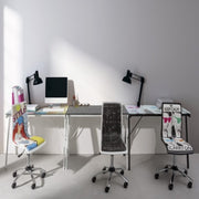 Young Cartoon bureau plateau en verre 113x58 cm