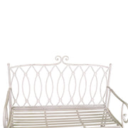 Banc externe Metal blanc ragusa blanc cm 104x 55 x h90