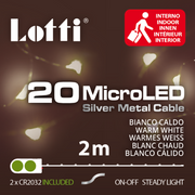 Chaîne 20 MicroLED blanc chaud