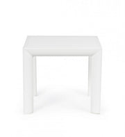 Salon de jardin table basse en aluminium blanc Cruise