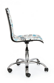 Chaise de bureau Young Hello en similicuir acier 42,5 x 40 x 87 cm
